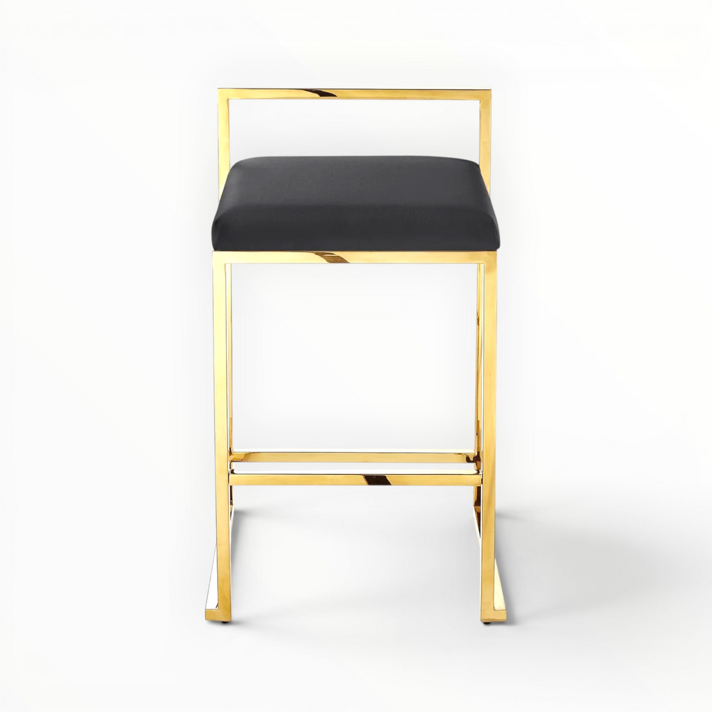 Zane Steel Bar Stool – Customisable Upholstery